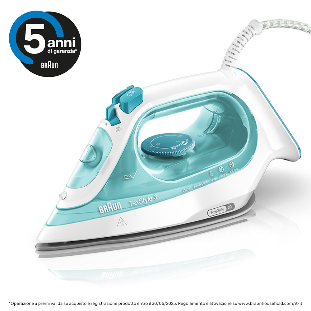 BRAUN SI3041GR - TexStyle 3 Dampfbügeleisen mit 2350W