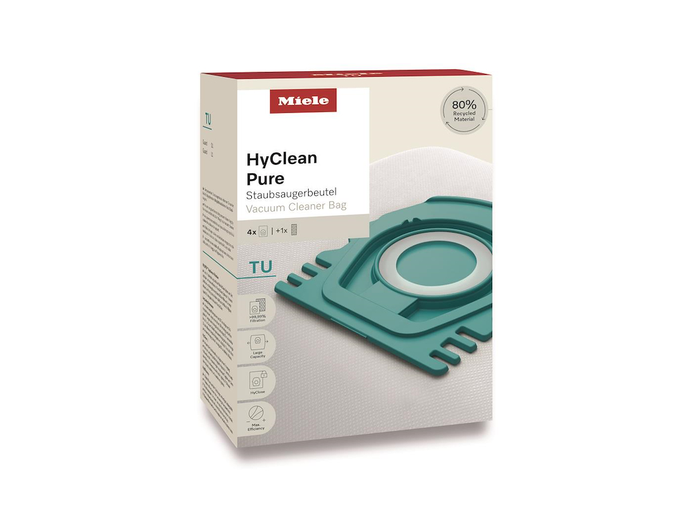 MIELE 12557060 - HyClean Pure TU Miele 4 Taschen + 1 Filter