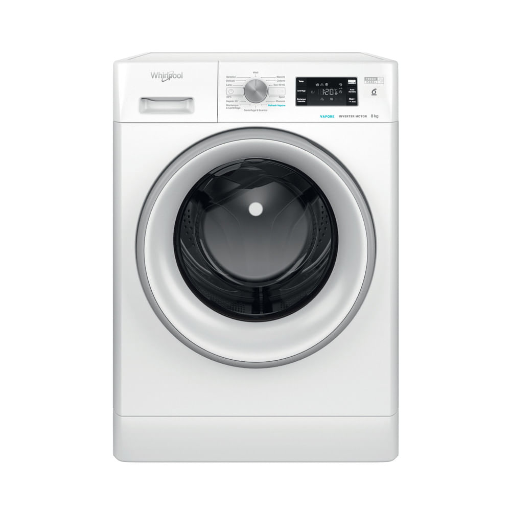WHIRLPOOL FFB846SVIT - Frontlader Waschmaschine 8Kg mit Inverter Dampffunktion