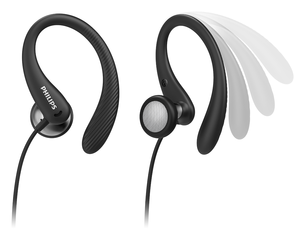 PHILIPS TAA1105BK00 - Philips TAA1105BK/00 In-Ear Sport-Kopfhörer mit Mikrofon