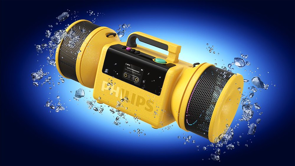 PHILIPS TAMS80Y/00 - Tragbarer Lautsprecher gelb