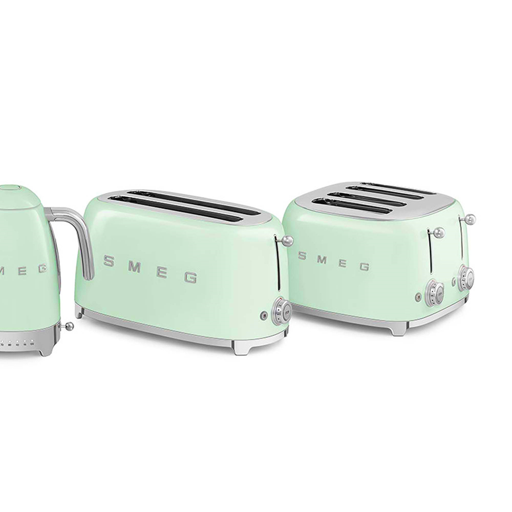 SMEG TSF02PGEU - Retro-Toaster Grün 50er Jahre