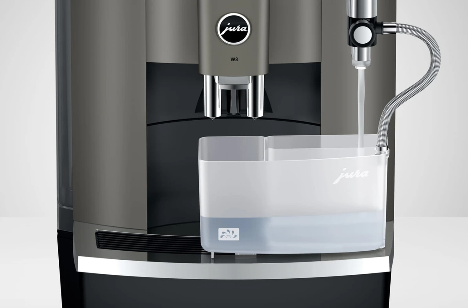 JURA 15550 - W8 Dark Inox Kaffeevollautomat