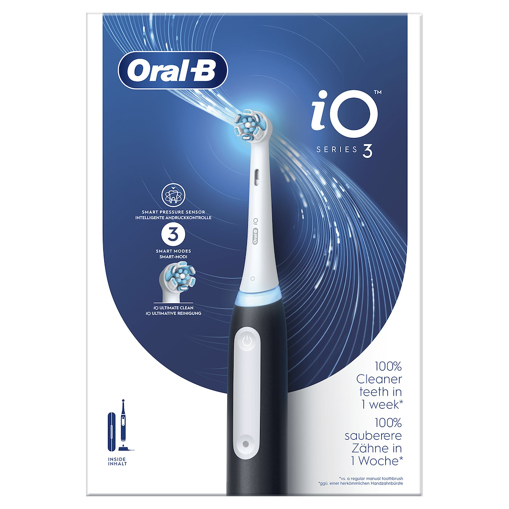 ORAL-B IO3BLACK - Oral-B iO 3 Elektrische Zahnbürste Schwarz