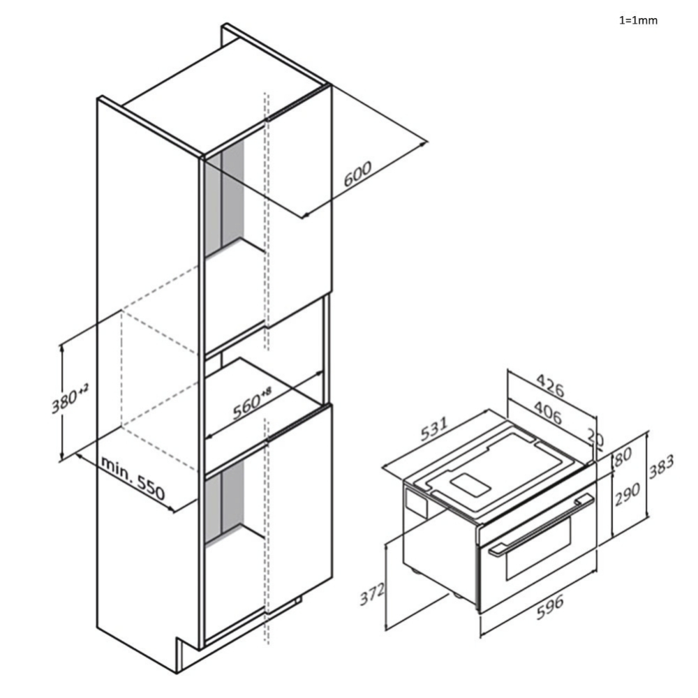HAIER H38FMWID2S7 - Einbau-Mikrowelle mit Grill H38FMWID2S7