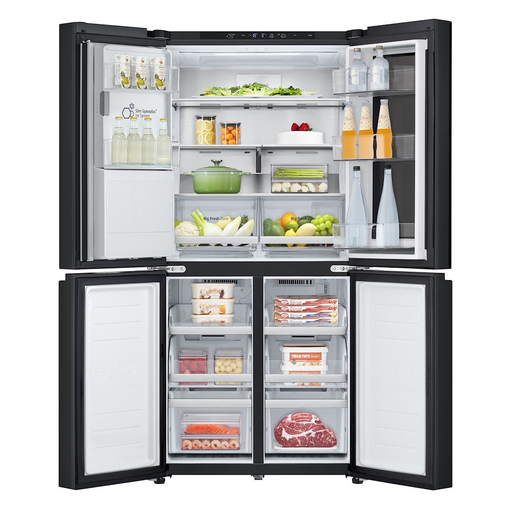 LG GMG860EPBE - InstaView Side-by-Side Kühlschrank GMG860EPBE Schwarz