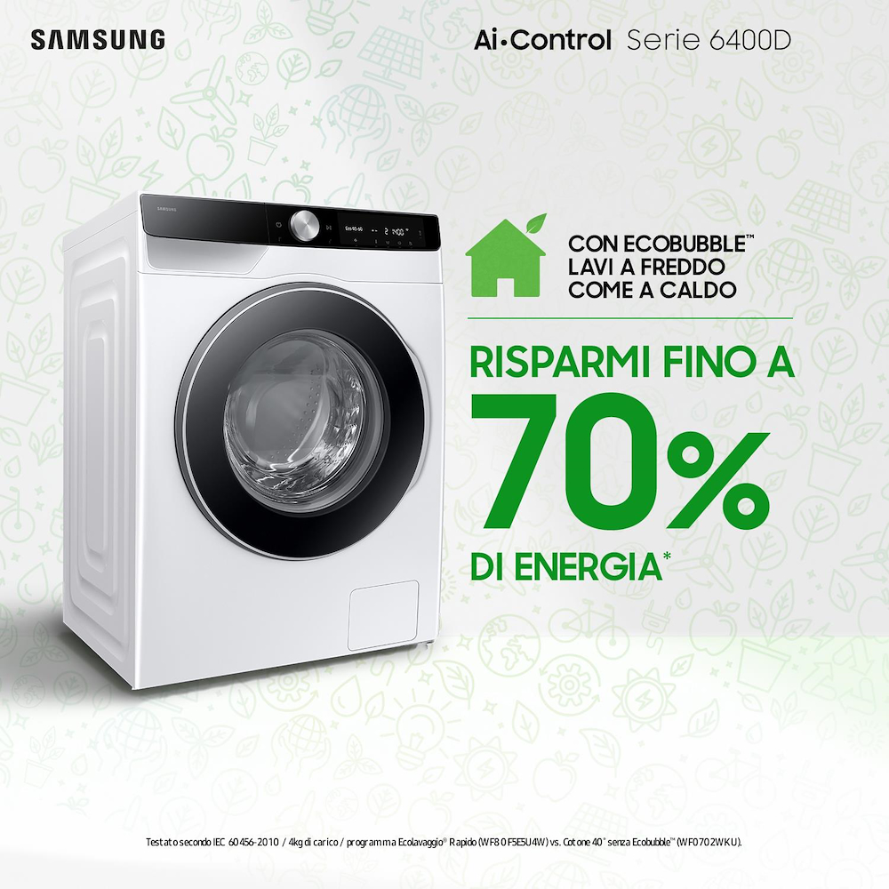 SAMSUNG WW11DG6B25LKU3 - Waschmaschine 11KG Klasse A mit WiFi