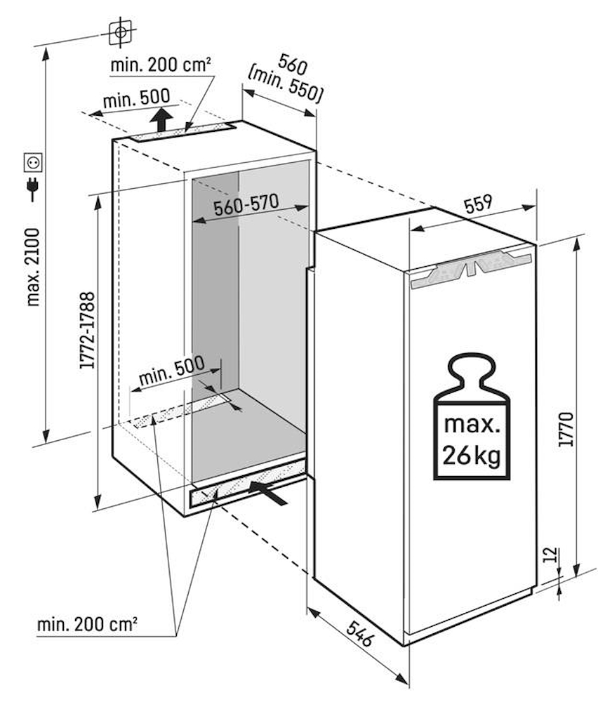 LIEBHERR IRBD5120 - Einbaukühlschrank mit BioFresh