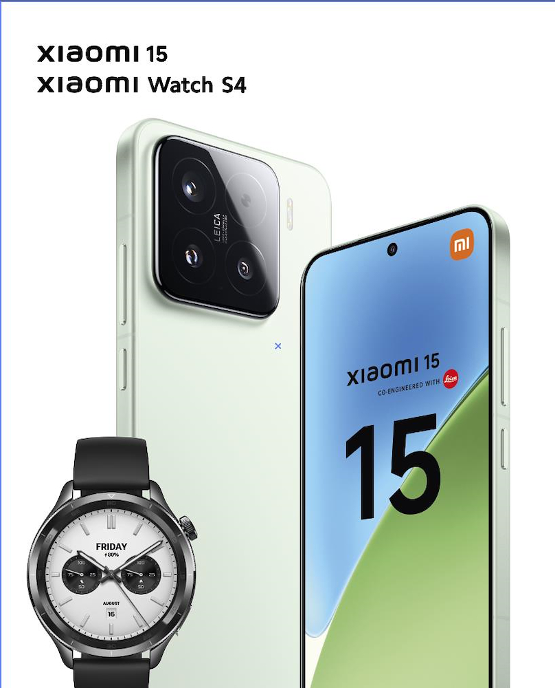 XIAOMI 1512256GREENBUNDLE - Xiaomi 15 Grün 12GB mit Watch S4
