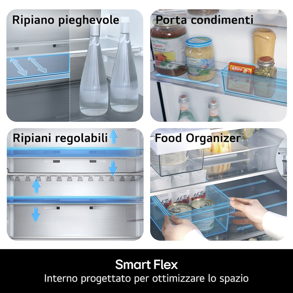 LG GBBS323CEV - Kombi Kühlschrank 375LT Schwarz