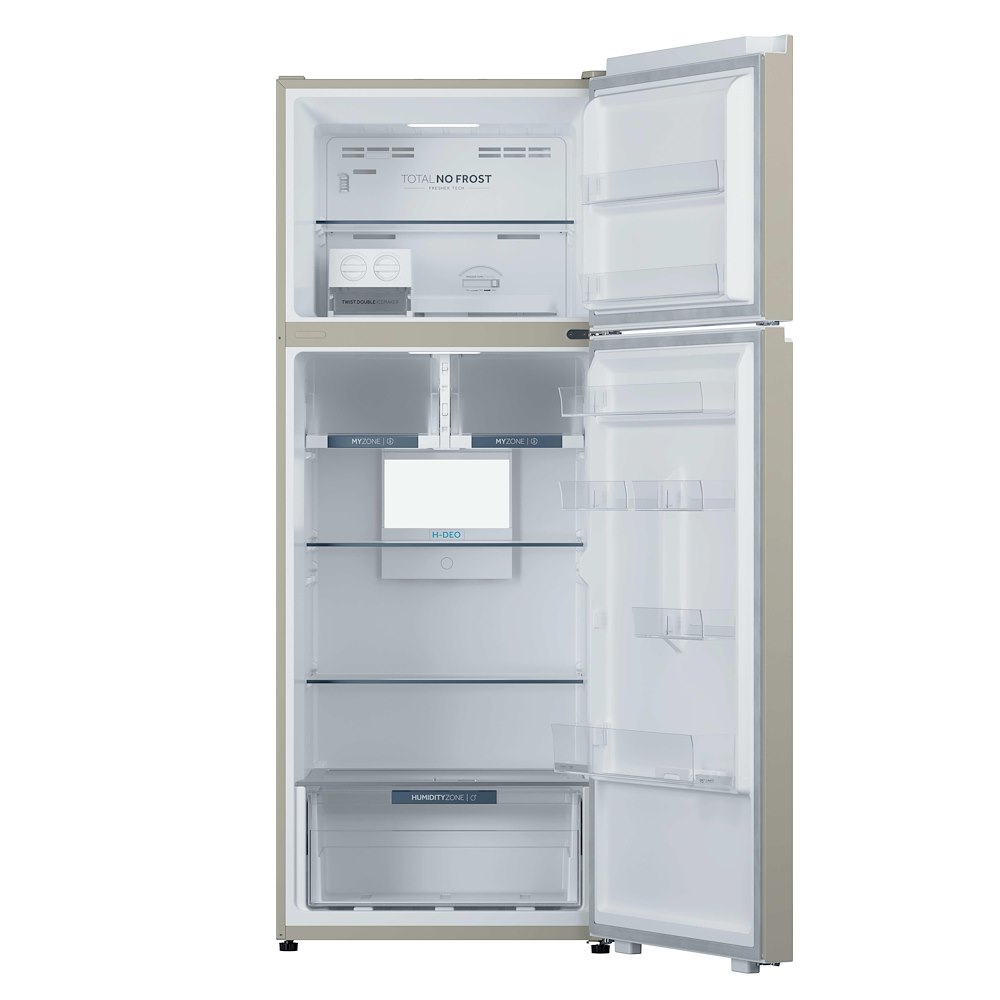 HAIER HPR5718DNPC - Freistehender Kühlschrank 471LT Creme