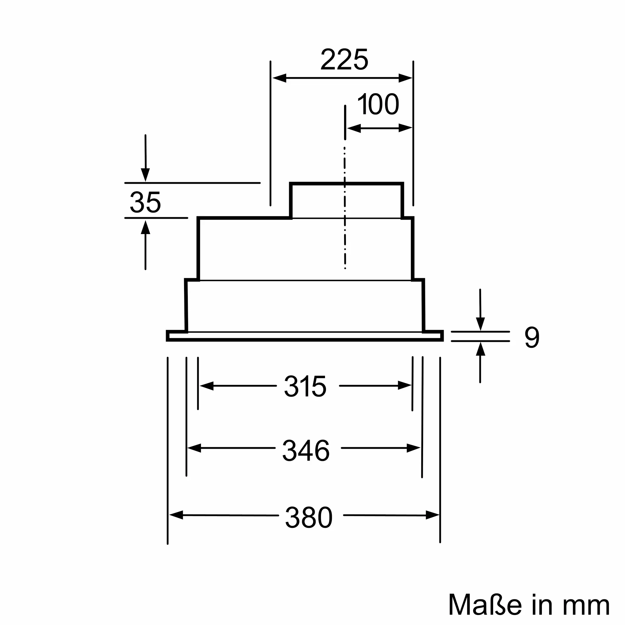 BOSCH MOBILIERI DHL755BM - Lüfterbaustein 75 cm