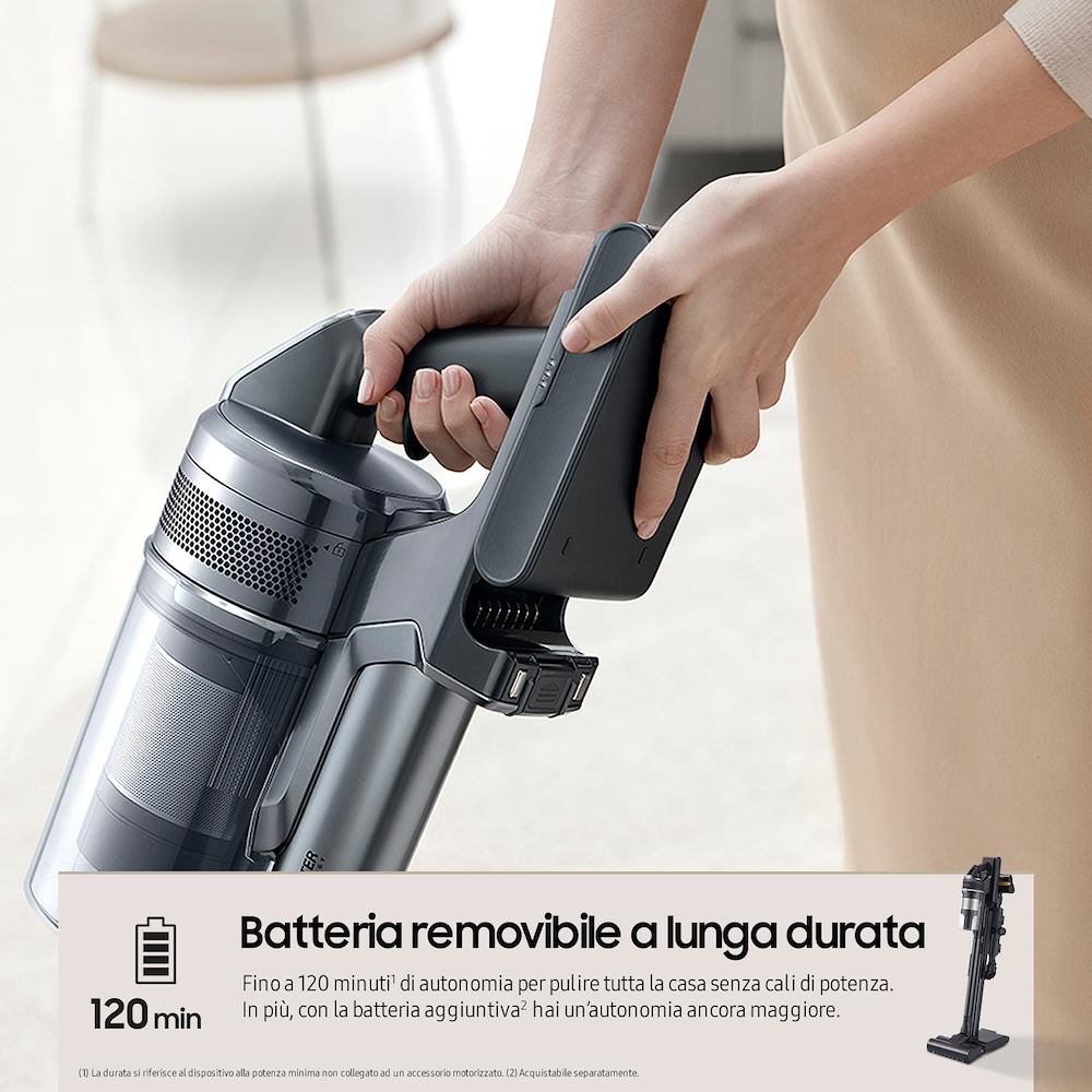 SAMSUNG VS20C9554TK - Samsung Jet 95 Complete Extra Akku-Staubsauger