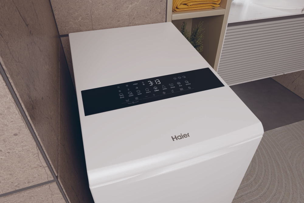 HAIER HW90BPD13386US - Toplader Waschmaschine 9kg mit Wi-Fi