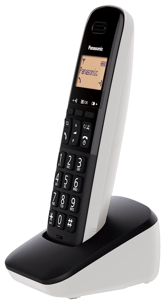 PANASONIC KXTGB610JTW - KXTGB610JTW 0545939 CORDLESS 1.4" MEM.50NUM. CALL BLOCK WHITE