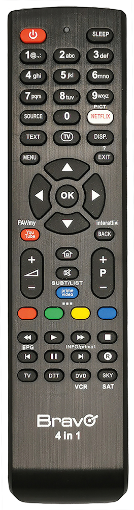 BRAVO TCUNIV4IN1 - Universalfernbedienung 4-in-1