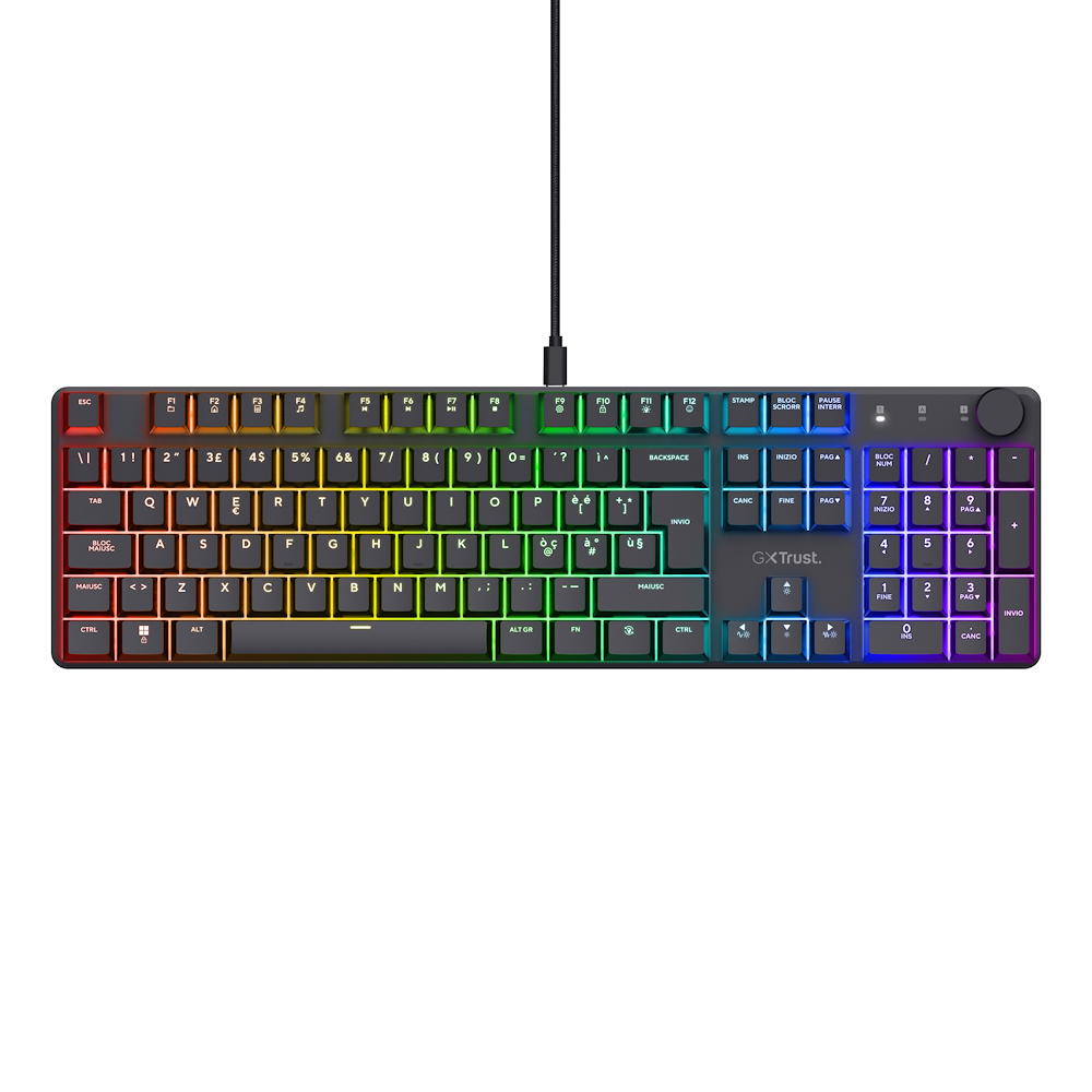 TRUST 24912 - Trust GXT 866 Torix Mechanische Gaming-Tastatur