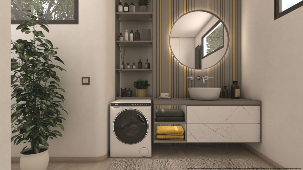 HAIER HW50BP12307 - Haier Slim Waschmaschine 5kg mit WiFi