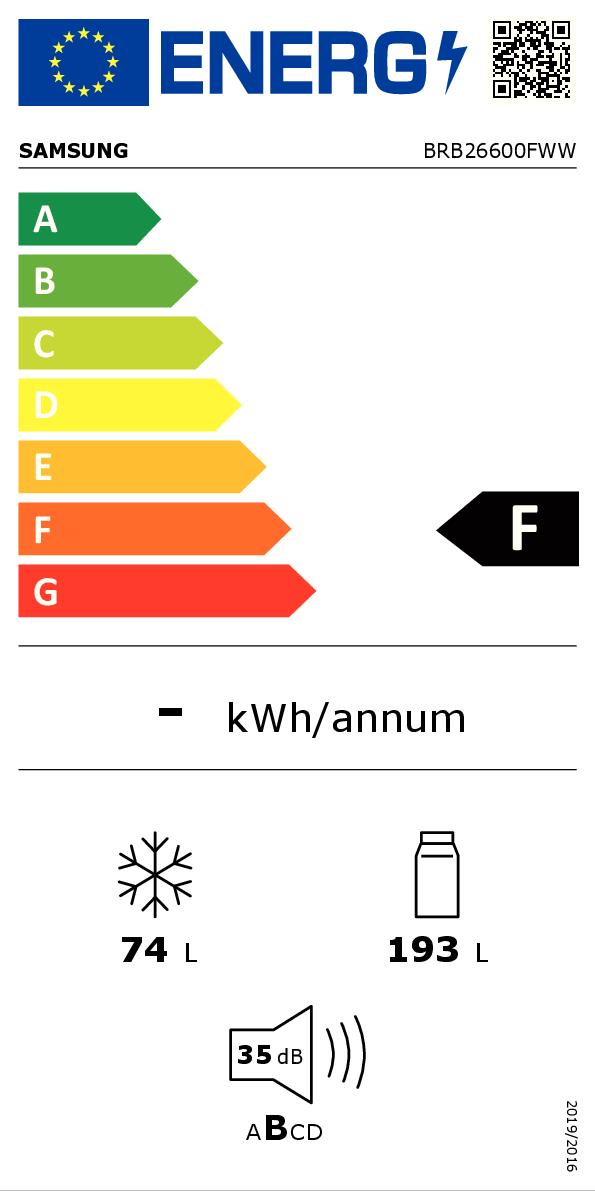 SAMSUNG BRB26600FWWEF - Kombikühlschrank No Frost mit 193L