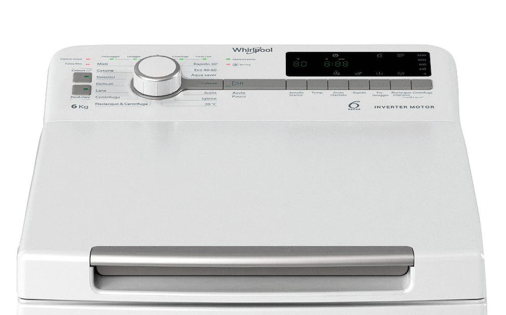 WHIRLPOOL TDLRP66BSIT - Whirlpool Waschmaschine 6 kg in Weiß
