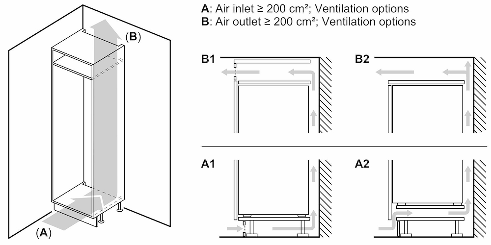 BOSCH KIR81NSE0 - Einbau Kühlschrank 310L Weiß