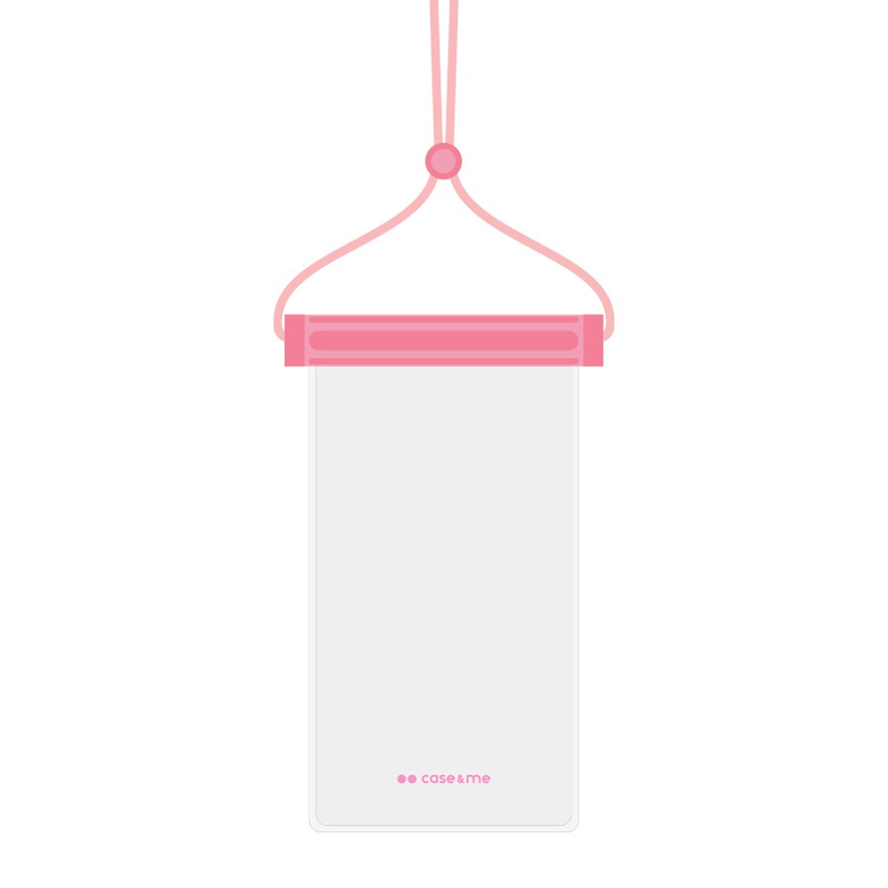 SBS CWWATERTRANSPARP - Wasserdichte Tasche für Smartphone rosa