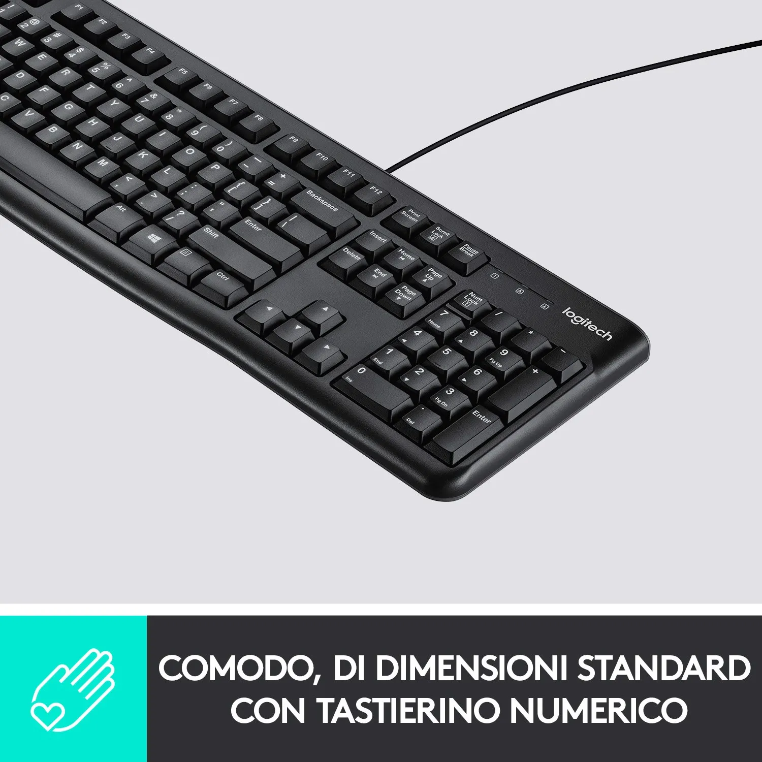 LOGITECH 17630037134 - Logitech K120 Tastatur USB Schwarz