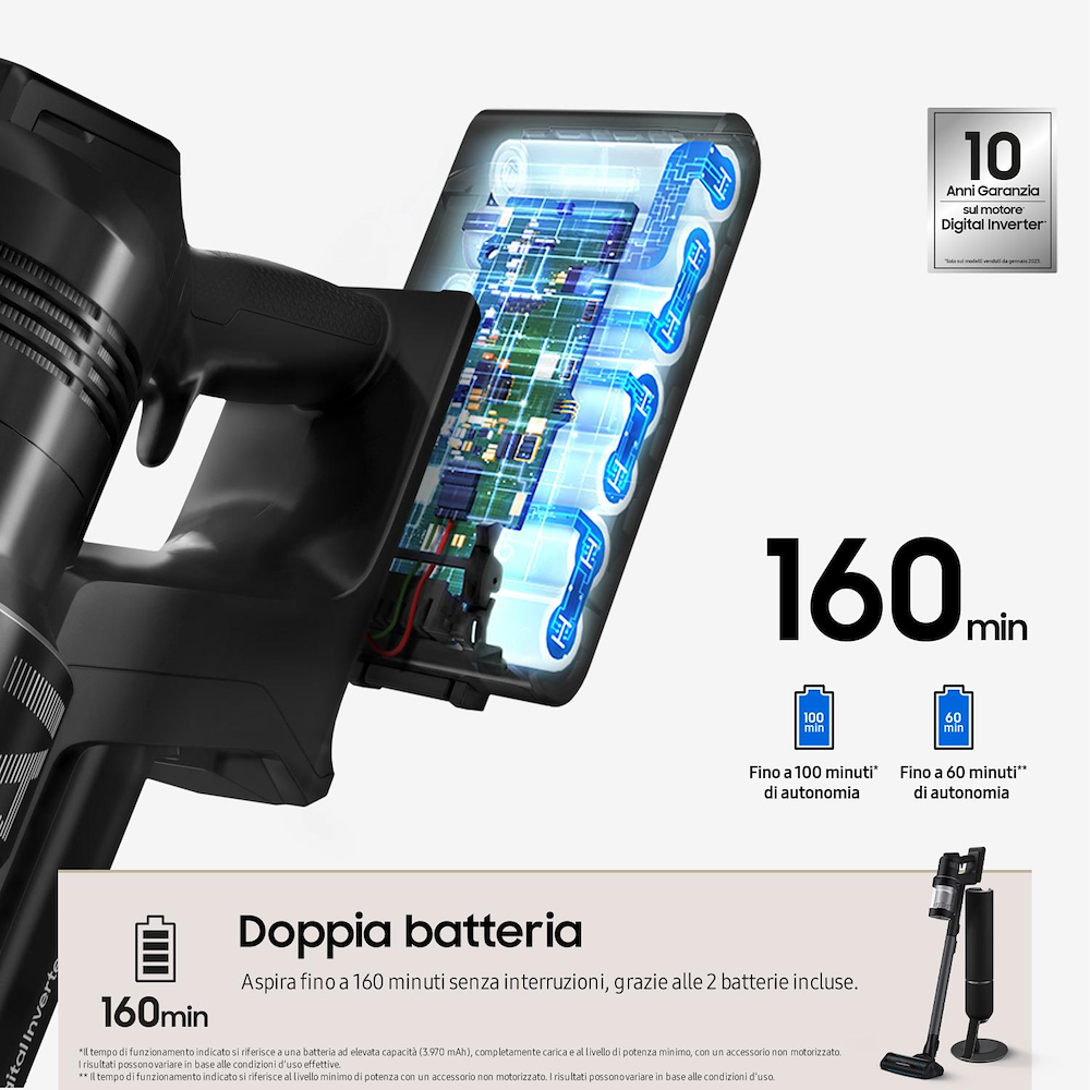 SAMSUNG VS28C9784QK - Samsung BESPOKE Jet AI Akku-Staubsauger VS28C9784QK