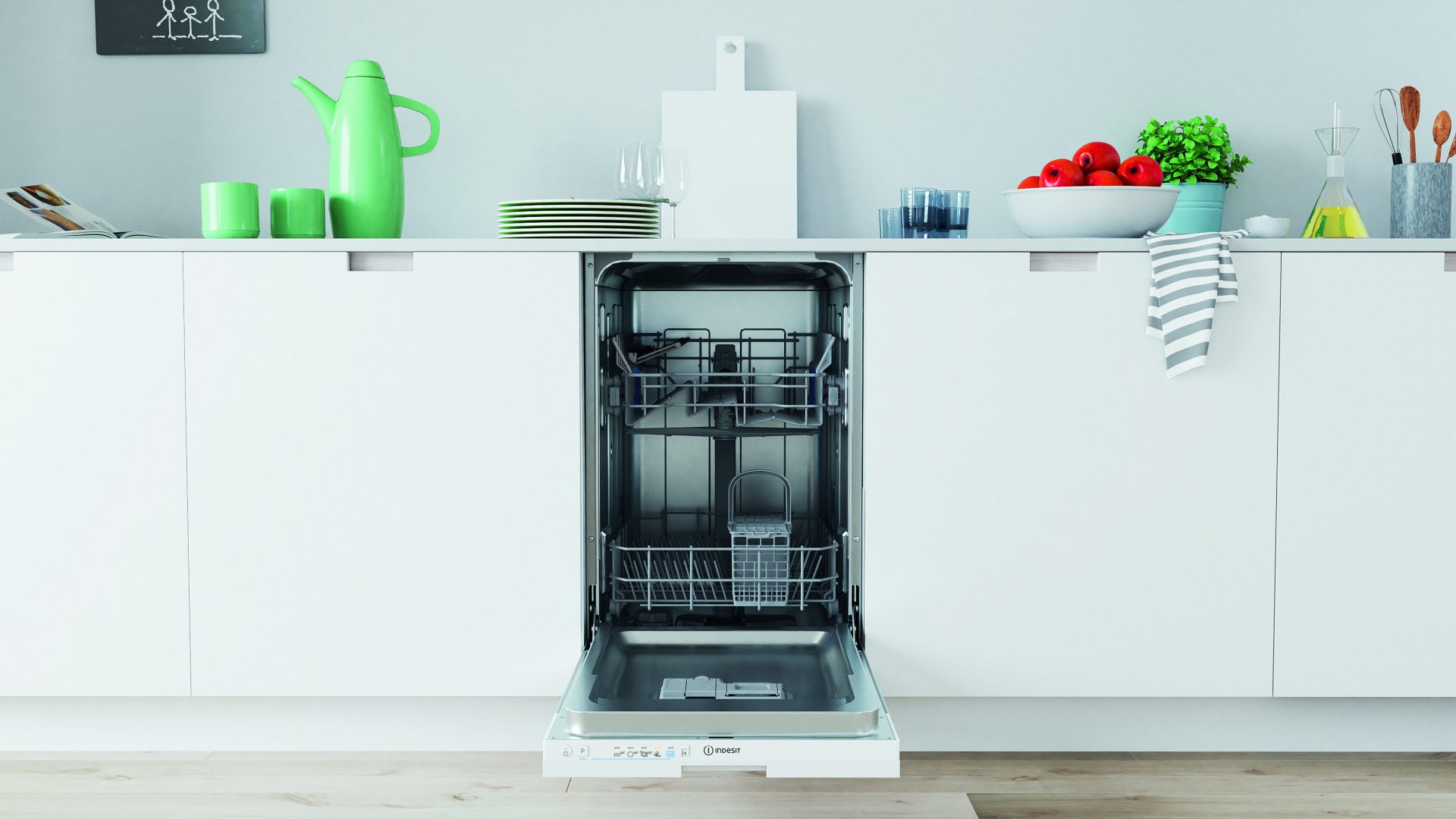 INDESIT IN2IKE107 - Geschirrspüler mit 1,75m Ablaufschlauch