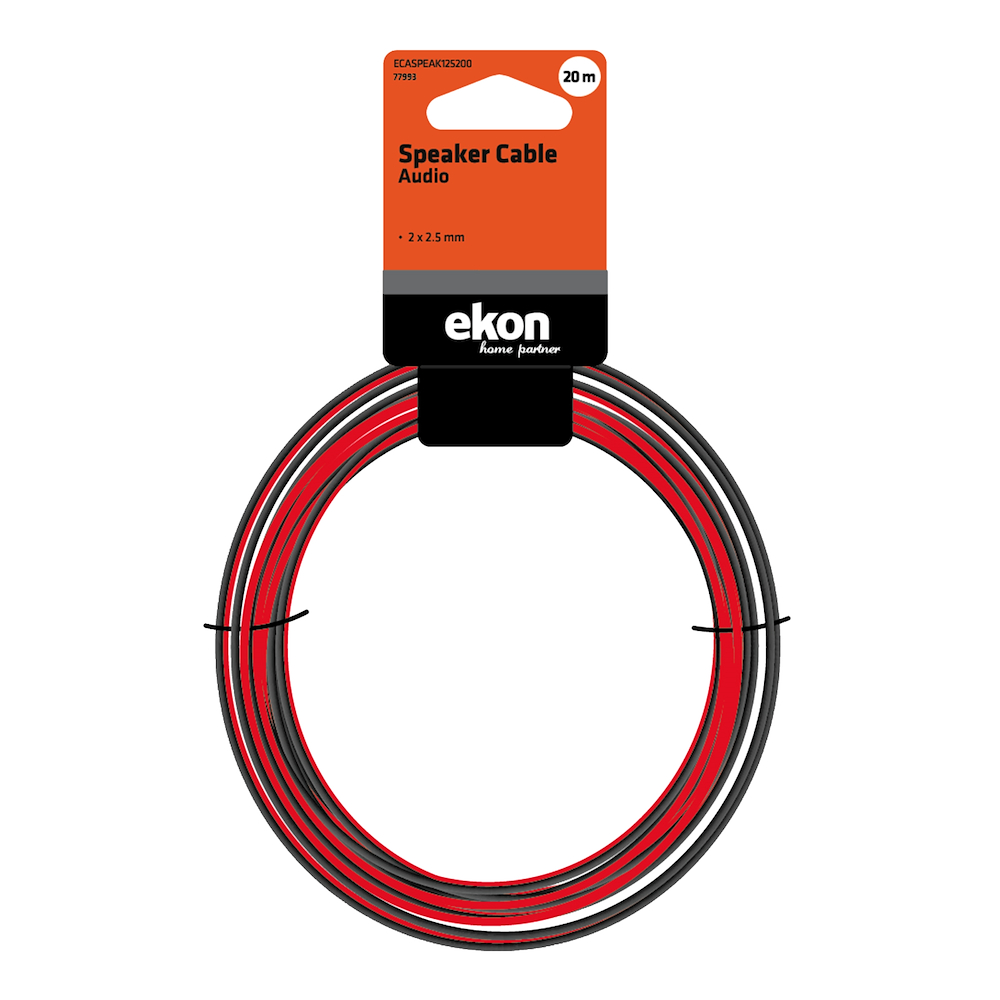 EKON ECASPEAK125200 - Audio Kabel 20 Meter 2,5mm