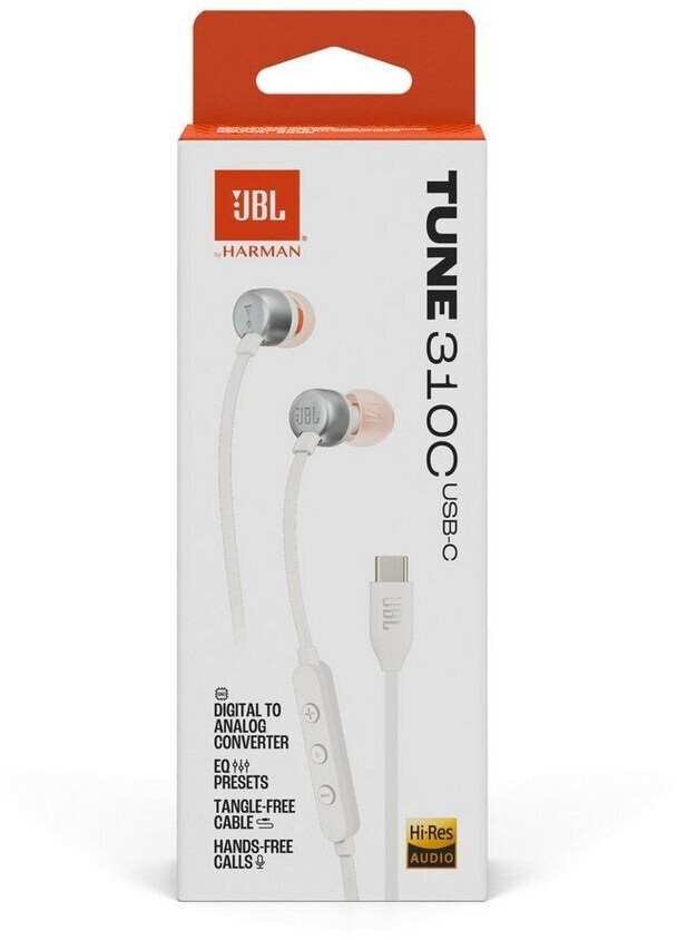 JBL JBLT310CWHT - Tune 310C USB-C In-Ear-Kopfhörer Weiß