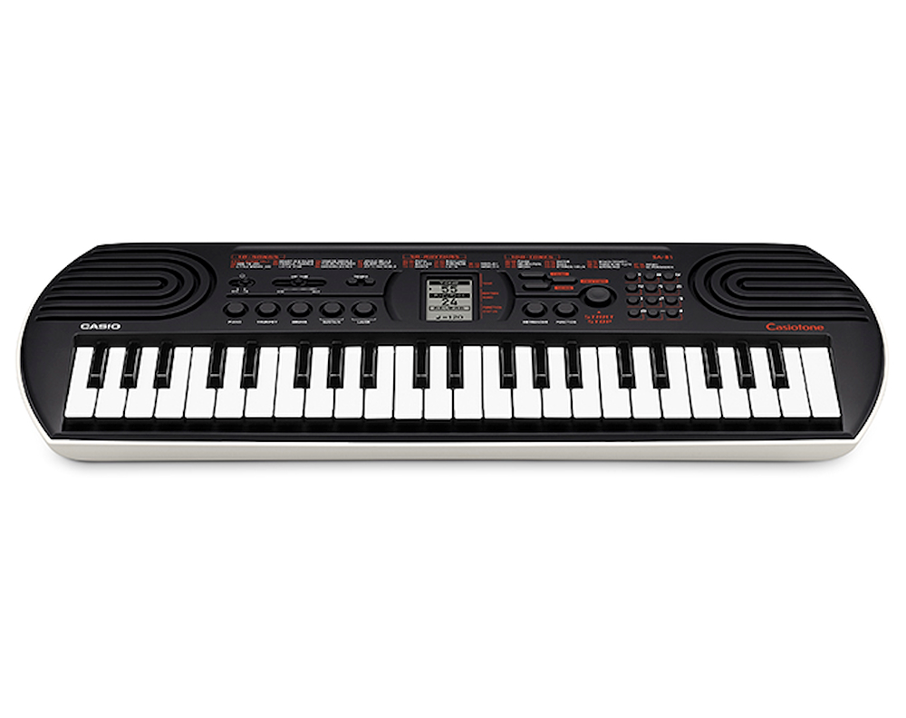 CASIO SA81 - Musik Tastatur 44 Tasten in Schwarz