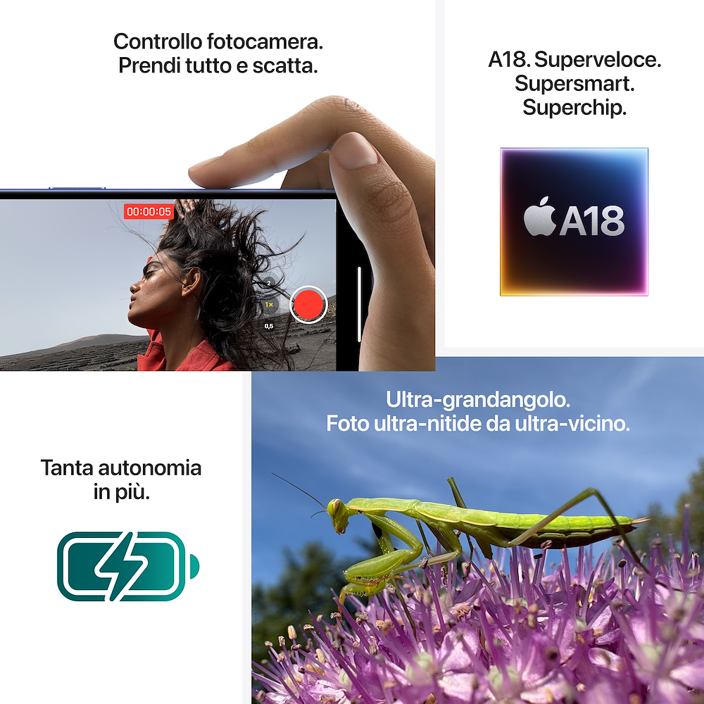 APPLE MYED3QLA - iPhone 16 128GB Aquagrün