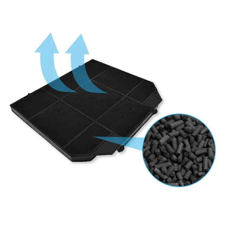 Eurofilter EFF72 – Aktivkohlefilter für Faber Dunstabzugshauben (267 x 237 x 16 mm)