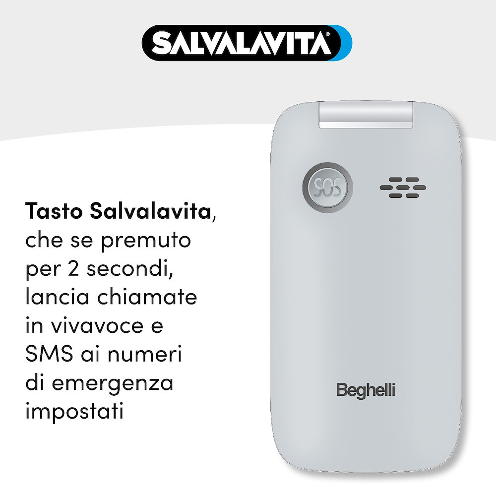 BEGHELLI 9201N - Senioren Handy GPS Plus