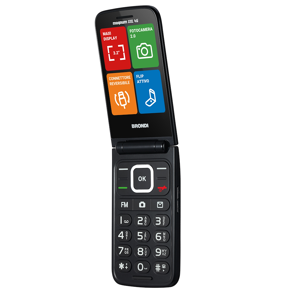 BRONDI MAGNUMXXL4GGUNMETALGREY - Dual SIM 4G Telefon