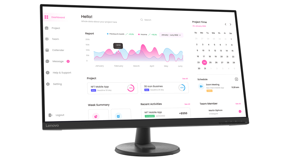 LENOVO D3240 - Lenovo D32-40 31,5" WLED Monitor
