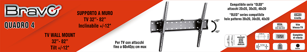 BRAVO 92402635 - TV Halterung 32" bis 82"