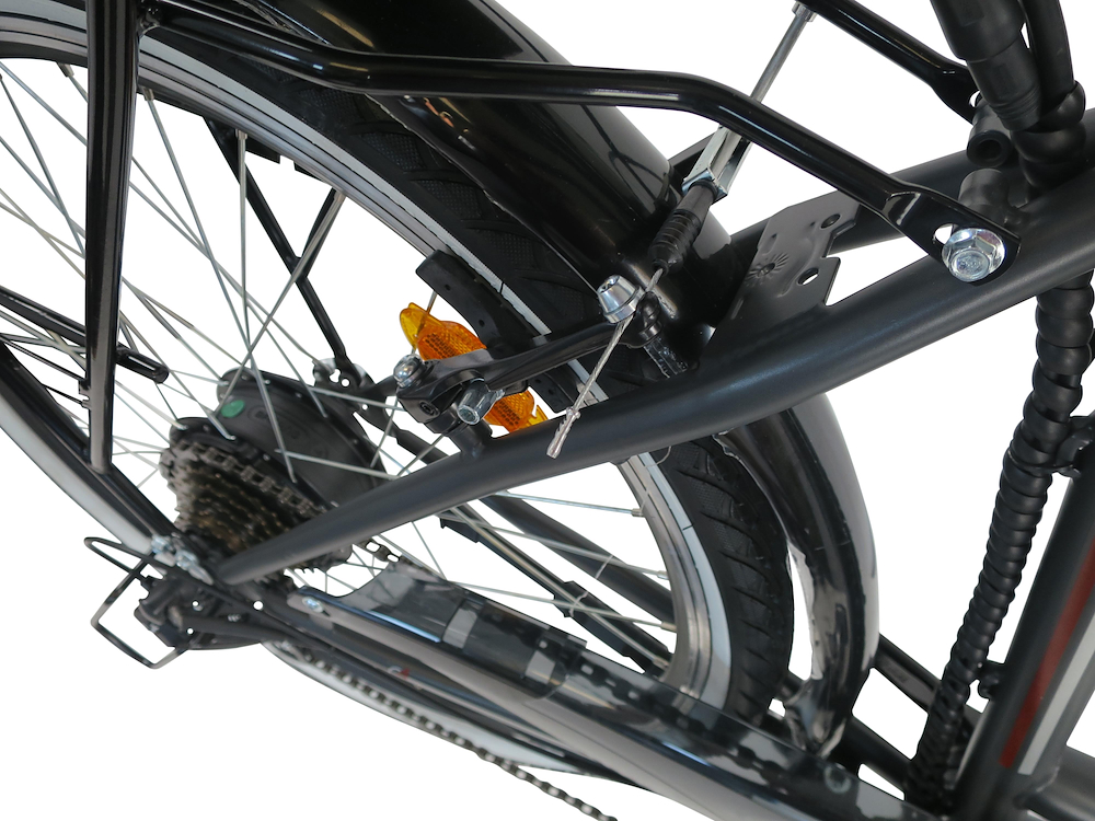 SMARTWAY C4D4SCG - E-Bike Stadt Aluminium 36V 10.4AH Grau