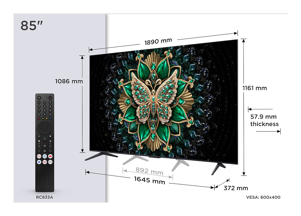 TCL 85C69K - 85" QD-MiniLED 4K Fernseher