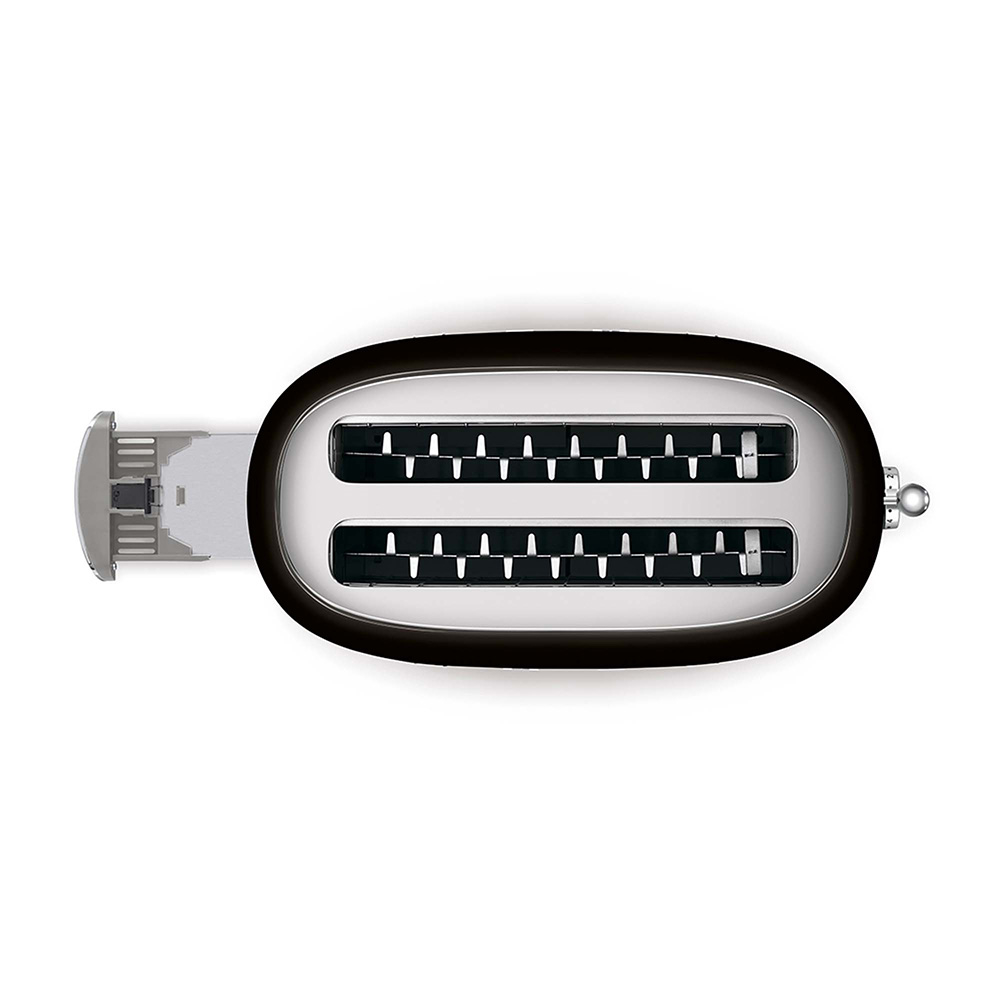 SMEG TSF01BLEU - Tostgerät 50er Jahre Stil in glänzend Schwarz