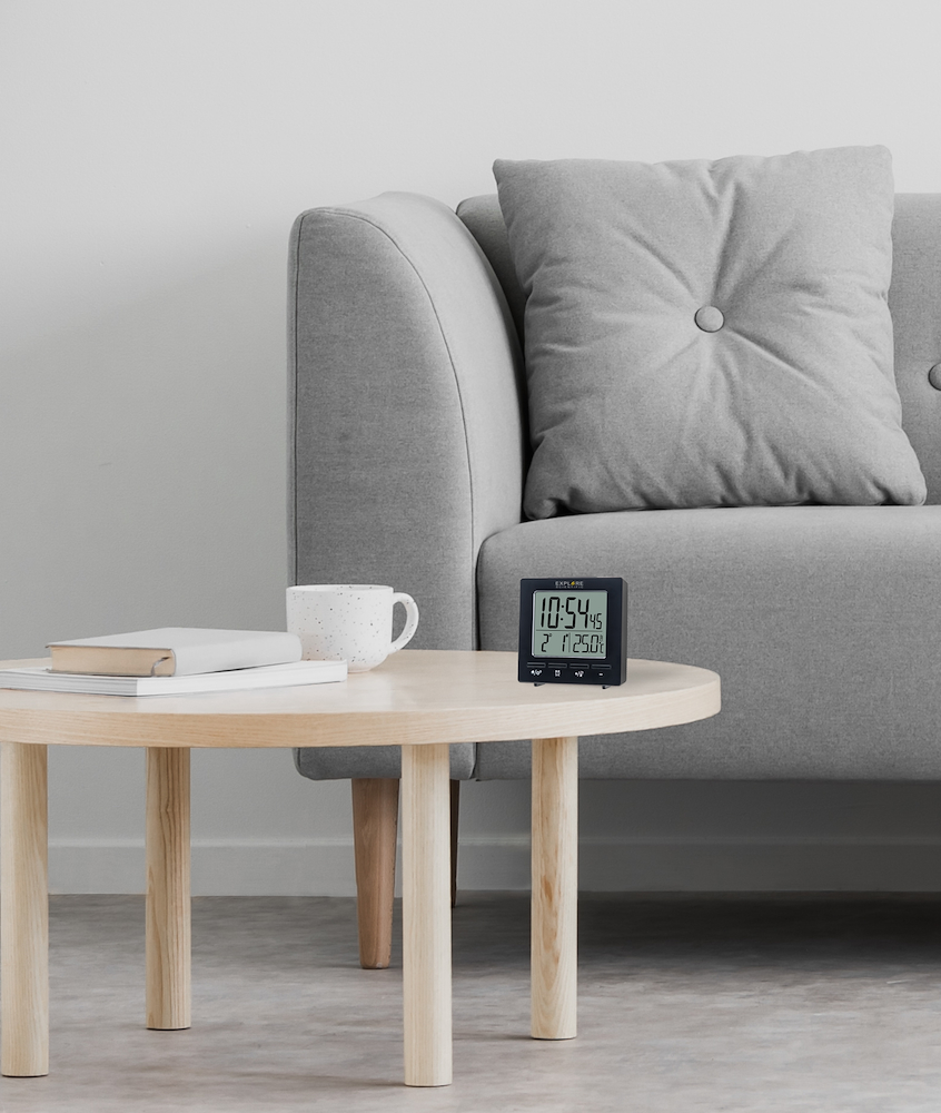 EXPLORE SCIENTIFIC RDC1005NERO - Digitale Uhr mit Snooze-Funktion