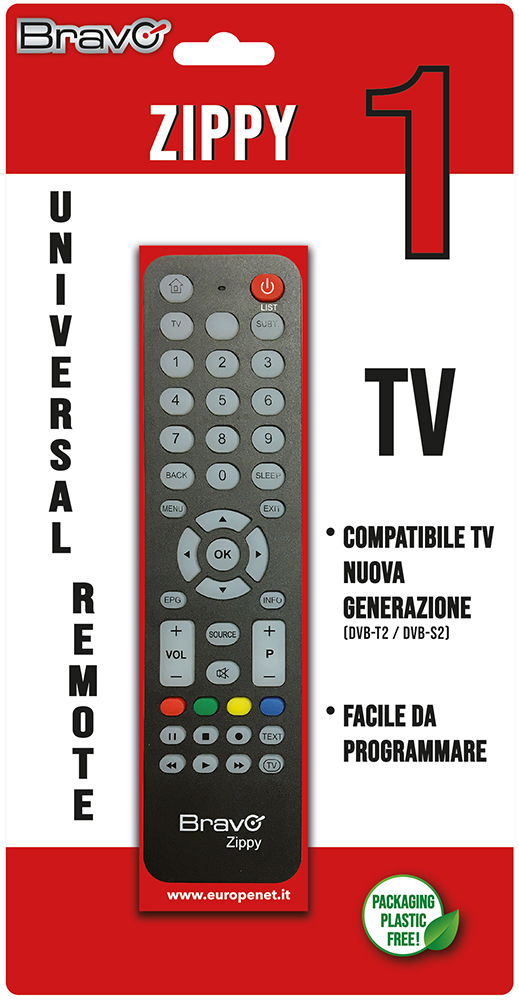 BRAVO 90402304 - Universal-Fernbedienung Zippy