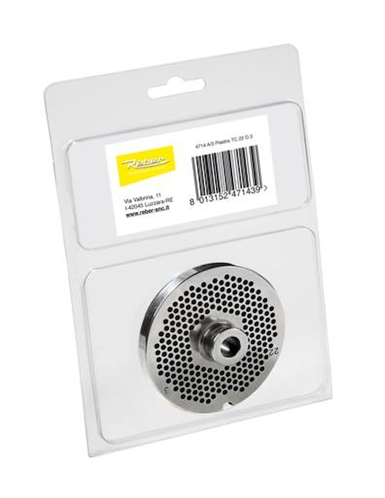 REBER 4714A4 - TC22 Platte aus Edelstahl mit 4,5 mm Löchern