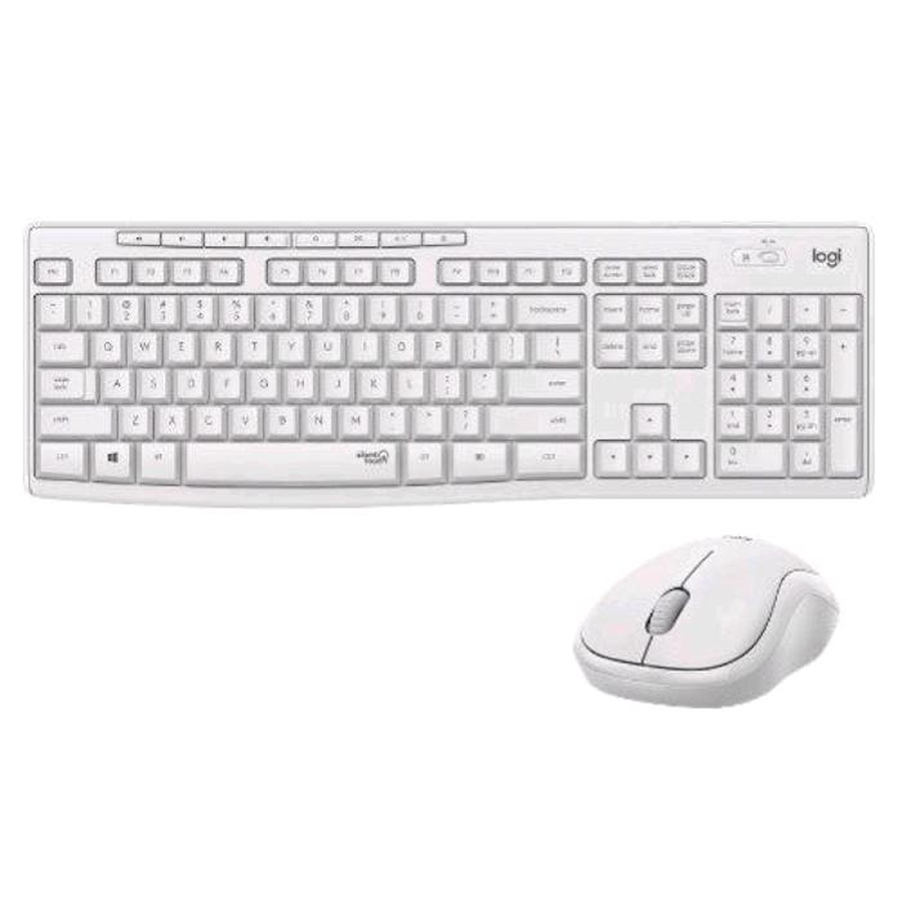 LOGITECH 920009821 - 920009821 0553575 TASTIERA WIRELESS +MOUSE MK295 SILENT WHITE