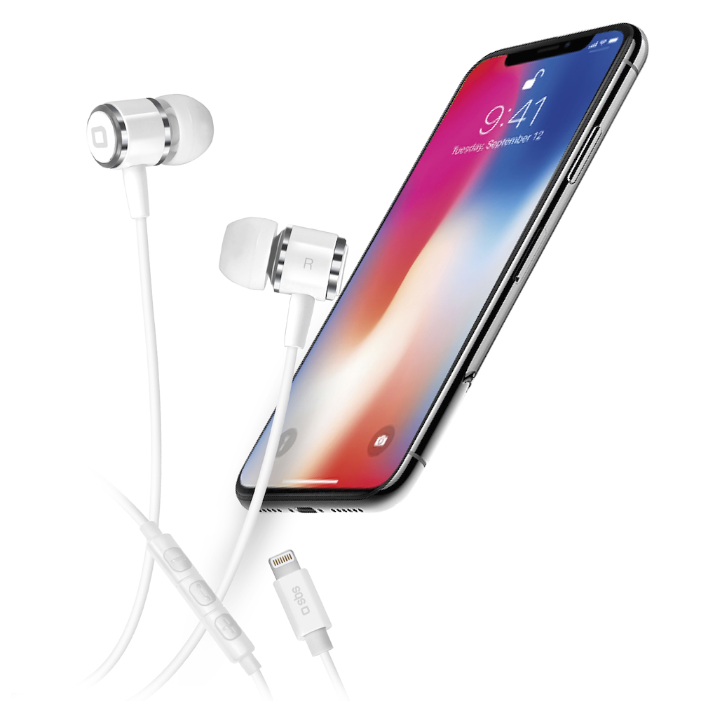 SBS TEINEARLIGHTW - In-Ear-Kopfhörer mit Lightning-Anschluss
