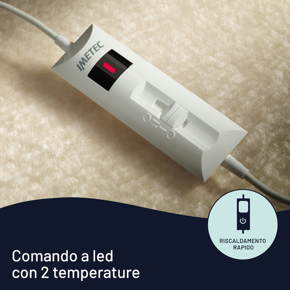 IMETEC 16800 - 16800 0587462 SCALDASONNO COMFORT 2T 50%LANA E MERINO 150X160