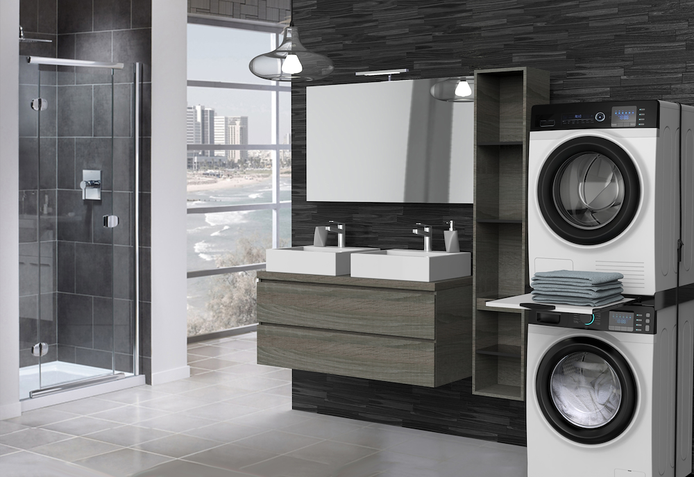 MELICONI 656128 - Meliconi Tür Kit für Waschmaschine Torre Dark