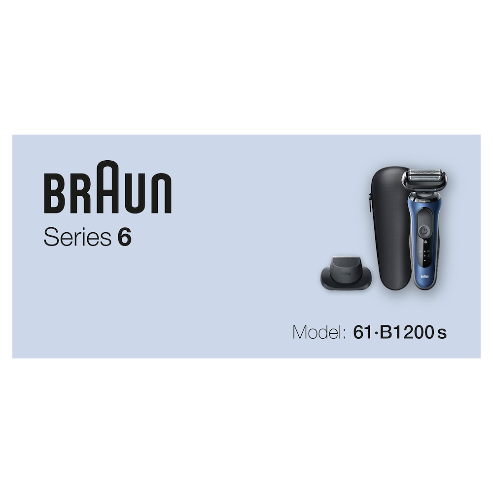 BRAUN 61B1200S - Braun Series 6 Elektrischer Rasierer