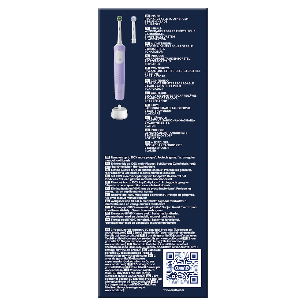 ORAL-B VITALITYPROLILLA - Oral-B Vitality Pro Elektrische Zahnbürste Lila